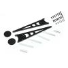 1 x Tail Wheel Head-up Wheelie Bar LCG Rustler Bandit for 1:10 Traxxas Slash 2WD view 2
