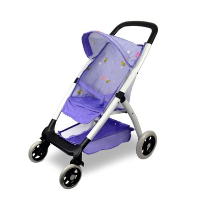 Baby Doll Stroller for 18 inches American Girl Dolls with Multi Function. (DA422-PURPLE)