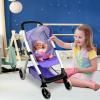 Baby Doll Stroller for 18 inches American Girl Dolls with Multi Function. (DA422-PURPLE) view 2