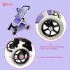 Baby Doll Stroller for 18 inches American Girl Dolls with Multi Function. (DA422-PURPLE) view 3
