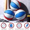 Vinsot 6 Pack Mini Rubber Basketballs 7 Inch Red, White and Blue Basketball Bulk Small Basket Balls for Indoor, Outdoor, Pool Parties, Game Party Favors view 3