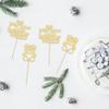 Gyufise 24Pcs We Can Bearly Wait Cupcake Toppers Gold Glitter Bear Cupcake Picks for Gender Reveal Baby Bear Theme Baby Shower Kids Birthday Party Cake Decorations Supplies view 3