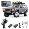 Goolsky RC Rock Crawler, 1:12 Scale Remote Control Car, 4WD Off Road RC Truck, 2.4Ghz All Terrains Climbing Vehicle, RC Car with LED Lights for Adults, Include 2 Batteries (Silver) view 1