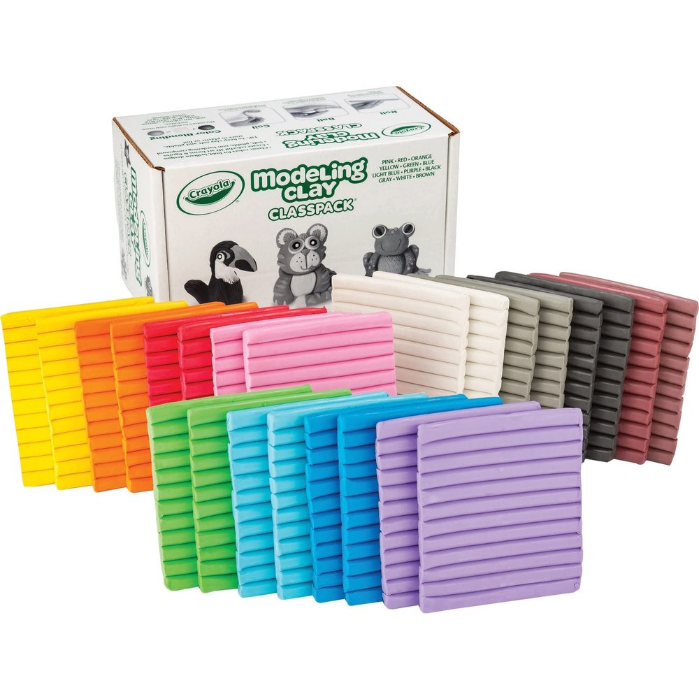 Crayola Modeling Clay Classpack Sticks, Assorted Colors, Box of 288 Sticks