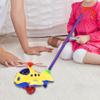 Almencla Helicopter Hand Pushing Toy, Cartoon Airplane Toy Trolley,Push Along Walking Toy for Children Kids Toddler Birthday Gift view 2