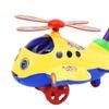 Almencla Helicopter Hand Pushing Toy, Cartoon Airplane Toy Trolley,Push Along Walking Toy for Children Kids Toddler Birthday Gift view 4