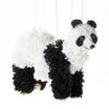 Artisan Owl Panda Bear Marionette Puppet - Soft Yarn Body with Wooden Feet, Detachable Strings for Theatrical Performance & Display view 1