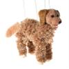 Artisan Owl Golden Retriever Marionette Puppet - Yarn Dog with Wooden Feet, Detachable Strings (Brown) view 1
