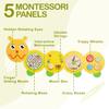 Monlurd Caterpillar Montessori Busy Board,Sensory Board,Educational Toys,Activity Cube,Wall Toys,Daycare Furniture,Playroom Furniture,Interactive Toys,Wooden Toys,Learning Toys,Boys and Girls 6 M+ view 4