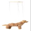 Artisan Owl Labrador Marionette Puppet - Yarn Dog with Wooden Feet, Detachable Strings (Brown) view 3