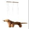 Artisan Owl Labrador Marionette Puppet - Yarn Dog with Wooden Feet, Detachable Strings (Brown) view 4