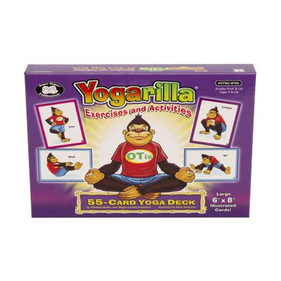 Super Duper Publications | Yogarilla Exercises and Activities Yoga Fun Deck | Occupational Therapy Flash Cards | Core Strength and Balance Training | Educational Learning Resources or Children