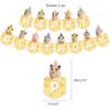 32Pcs Hamster Birthday Party Supplies and Decorations Guinea Pig Happy Birthday Banner,Latex Balloon, Cupcake Toppers, Set animal Party Supplies for Kids Family view 2
