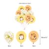 32Pcs Hamster Birthday Party Supplies and Decorations Guinea Pig Happy Birthday Banner,Latex Balloon, Cupcake Toppers, Set animal Party Supplies for Kids Family view 3