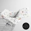 Sweet Jojo Designs Farm Animals Boy Girl Infant Baby Car Seat Cover Nursing Breastfeeding Shopping Cart Stroller Canopy Grey Red Black and White Gender Netural Watercolor Farmhouse Green Barn Horse view 4