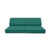 Foamnasium Blocksy Mini, Indoor Foam Playset 3 Piece Soft Toddler and Kids Active Play Couch for Crawling, Climbing, Fort Building and Jumping, Made in The US, Enhanced Emerald view 1