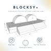 Foamnasium Blocksy + Kids Couch, Indoor Foam Playset, 6 Piece Soft Toddler and Kids Active Play Couch for Crawling, Climbing, Fort Building and Jumping, Made in The US, Enhanced Emerald view 2