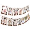 1st Birthday Photo Banner Cowboy Photo Banner - Cow Birthday Banner Decorations Cow Newborn to 12 Month Photo Banner for Baby Girl Boy 1st Farm Theme Birthday Party view 1