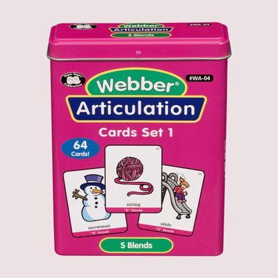 Super Duper Publications | Webber Articulation Cards - S Blends | Speech Therapy - Articulation Flashcards | Educational Learning Resource for Children