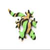 Gecko, Green, Reptiles, Green, Hand Made, Thailand Sand Creatures, Toy, Paper Weight, Bean Bag, Cornhole 3" TH7 BB67 view 1