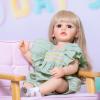 Meeler 22 Inch Reborn Baby Doll, My Little Sweetheart Realistic Newborn Lovely Sweet Girl Dolls with Full Soft Silicone Vinyl Body That Look Real Toddler Kids Birthday Gift Handmade Gift view 1