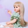 Meeler 22 Inch Reborn Baby Doll, My Little Sweetheart Realistic Newborn Lovely Sweet Girl Dolls with Full Soft Silicone Vinyl Body That Look Real Toddler Kids Birthday Gift Handmade Gift view 4