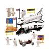20 Pieces Space Shuttle Playset with Astronaut Moon Rover Satellite Rocket Launch Space Adventure Toy Playset 78172 view 1