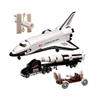 20 Pieces Space Shuttle Playset with Astronaut Moon Rover Satellite Rocket Launch Space Adventure Toy Playset 78172 view 2