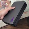 Forged Dice Co. Premium 3-Row Dice Case - Combination Dice Box and Dice Tray - Protects Polyhedral Dice Sets - Felt-Lined Storage Rows - Magnetic Lid Closure - Perfect Metal Dice Storage Box - Purple view 4