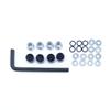 KingVal Replacement 4PCS Aluminum M4 Wheel Lock Nuts with Wheel Rim Center Cap Compatible with 1/10 RC Crawler Car (Black) view 1