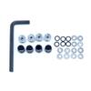 KingVal Replacement 4PCS Aluminum M4 Wheel Lock Nuts with Wheel Rim Center Cap Compatible with 1/10 RC Crawler Car (Black) view 2