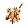 Gecko, Orange, Reptiles, Hand Made, Thailand Sand Creatures, Toy, Paper Weight, Bean Bag, Cornhole 3" TH9 BB67 view 1