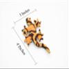 Gecko, Orange, Reptiles, Hand Made, Thailand Sand Creatures, Toy, Paper Weight, Bean Bag, Cornhole 3" TH9 BB67 view 2