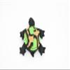 Turtle, Green, Reptiles, Hand Made, Thailand Sand Creatures, Toy, Paper Weight, Bean Bag, Cornhole 3" TH6 BB67 view 2