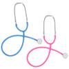 Zcaukya Kids Stethoscope, 2 Pack Real Working Nursing Stethoscope for Kids Role Play, Doctor Game, Blue and Pink view 1