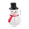 Kisangel Mini Snowman 30 Pcs Resin Christmas Mini Figurines Tiny Snowman Ornaments for DIY Fairy Garden Micro Landscape Holiday Decor Black view 3