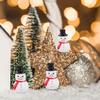 Kisangel Mini Snowman 30 Pcs Resin Christmas Mini Figurines Tiny Snowman Ornaments for DIY Fairy Garden Micro Landscape Holiday Decor Black view 4