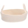 Beavorty Portable Woven Storage Basket for Household Organization Multifunctional Cotton Rope Basket for Toys Sundries and Home Decor for Living Room Bedroom and Office Use view 1