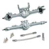 Aluminum Front & Rear Axles CNC Complete Axle Set for 1/10 RC Crawler Car Axial SCX10 II RGT 86100 Redcat GEN8 Element Enduro CC01 (Gray Front Rear Axle) view 1