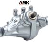 Aluminum Front & Rear Axles CNC Complete Axle Set for 1/10 RC Crawler Car Axial SCX10 II RGT 86100 Redcat GEN8 Element Enduro CC01 (Gray Front Rear Axle) view 2