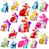 100 Packs Easter Classroom Students Gifts Bulk Rainbow Bubble Fidgets Gifts From Teacher,Rabbit Mini Pop Holiday Rewards Party Favors for Kids Adult view 1