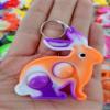 100 Packs Easter Classroom Students Gifts Bulk Rainbow Bubble Fidgets Gifts From Teacher,Rabbit Mini Pop Holiday Rewards Party Favors for Kids Adult view 3