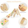OLAKIDS Pikler Triangle Set 3 in 1 Climbing Toys for Toddlers Wood Montessori Baby Jungle Gym with Ramp Ladder Slide Kids Indoor Playground Activity Play Structure view 4
