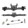 Aluminum Front & Rear Axles CNC Complete Axle Set for 1/10 RC Crawler Car Axial SCX10 II RGT 86100 Redcat GEN8 Element Enduro CC01 (Black Front Rear Axle) view 1