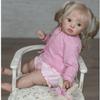 Meeler 24 Inch Reborn Baby Doll, Realistic Newborn Long Blonde Hair Lovely Girl Dolls with Soft Silicone Vinyl and Cloth Body Reborn Dolls That Look Real Toddler Sweet Kids Birthday Gift view 1