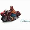 Charmgle Tin Toy Wind-Up Toys Three-Wheeler Classic Clockwork Tricycle Tintoy Adult Collection Home Decoration Party Ornaments view 2