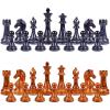 18.5" Large Chess Set for Adults with Zinc Alloy Heavy Chess Pieces Portable Folding Chess Board Travel Chess Set Board Game Gift  Staunton Chess Pieces view 4