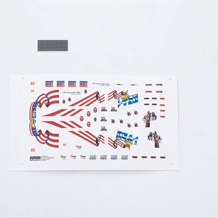 FMS 1:24 RC Vehicle Parts for : Car Body Decal Sheet (USA 1)