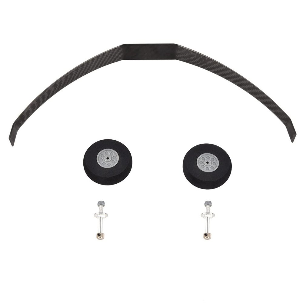 NOBRIM Carbon Fiber Landing Gear YAK50E with Sponge 2.16' Wheel Set for RC Airplane