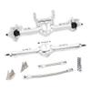 Aluminum Front & Rear Axles CNC Complete Axle Set for 1/10 RC Crawler Car Axial SCX10 II RGT 86100 Redcat GEN8 Element Enduro CC01 (Silver Front Rear Axle) view 1